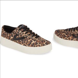 Tretorn Nylite leopard tennis shoes
